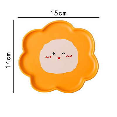OuQIII parduotuvė Keraminės lėkštės Desertinis patiekalas Stalo reikmenys Debesis Tulpės Sūris Saldainiai Animaciniai filmukai Šuo Meška Mielos lėkštės vakarienei