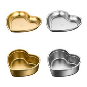 85LA Vaikiški pietų lėkštės kūdikių maisto papildų dubuo kūdikiams širdies formos indai