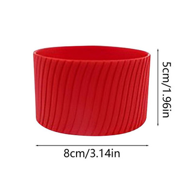 Silikoonist tassi varrukas korduvkasutatav kruus alusalus, kuuma joogi kohvi varrukas, kuumakindel kruusikaitse kööginõude tarvikud