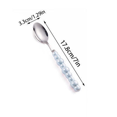 1/4 vnt. Keraminių perlų rankenos stalo įrankių rinkinys nerūdijančio plieno stalo įrankių rinkinys Kūrybiškumo peilis šaukštas šakutė stalo įrankių rinkinys indų rinkinys