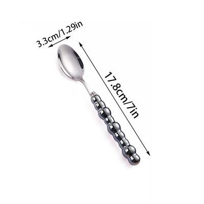 1/4 vnt. Keraminių perlų rankenos stalo įrankių rinkinys nerūdijančio plieno stalo įrankių rinkinys Kūrybiškumo peilis šaukštas šakutė stalo įrankių rinkinys indų rinkinys