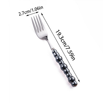 1/4 vnt. Keraminių perlų rankenos stalo įrankių rinkinys nerūdijančio plieno stalo įrankių rinkinys Kūrybiškumo peilis šaukštas šakutė stalo įrankių rinkinys indų rinkinys