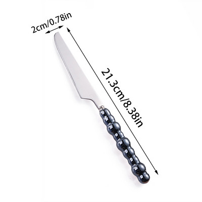 1/4 vnt. Keraminių perlų rankenos stalo įrankių rinkinys nerūdijančio plieno stalo įrankių rinkinys Kūrybiškumo peilis šaukštas šakutė stalo įrankių rinkinys indų rinkinys