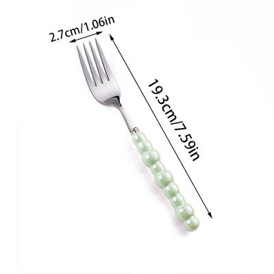 1/4 vnt. Keraminių perlų rankenos stalo įrankių rinkinys nerūdijančio plieno stalo įrankių rinkinys Kūrybiškumo peilis šaukštas šakutė stalo įrankių rinkinys indų rinkinys