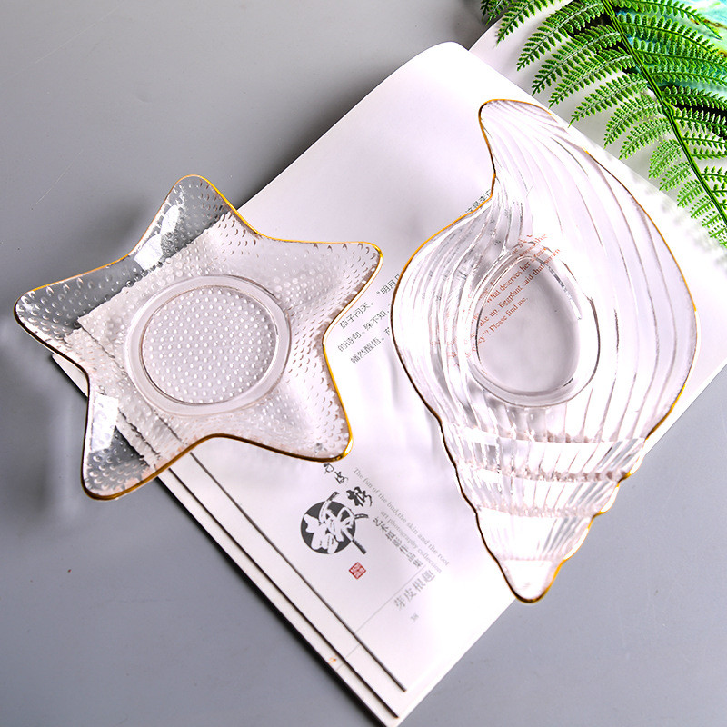 Πιάτο δείπνου σε ποτήρι ωκεανού 4 στυλ Σκανδιναβικό δημιουργικό μπολ φρουτοσαλάτας Σνακ με σνακ Πιάτο Πνομ Πενχ Κρύο μπολ λαχανικών