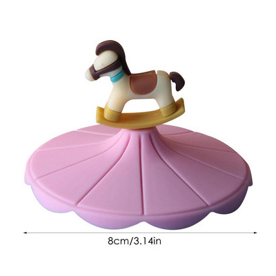 Sandarus maisto sandariklio spaustukas, silikonas, daugkartinis mielas daiktas. Lankstus tiekimo puodelis su šaukštu siurbiamas skardinės dangteliai dangteliai uždengti puodelio dangteliu