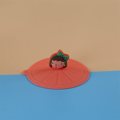 Silikoniniai dangteliai karščiui atsparūs puodelių dangteliai puodelio dangtelis su šaukšto spaustuku, dulkėms nepralaidūs hermetiški dangteliai puodeliams gėrimų puodeliai puodeliai stiklinis puodelis