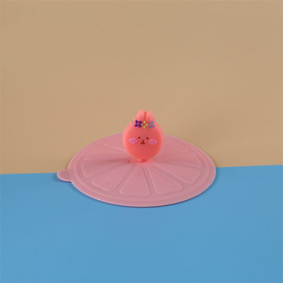 Silikoniniai dangteliai karščiui atsparūs puodelių dangteliai puodelio dangtelis su šaukšto spaustuku, dulkėms nepralaidūs hermetiški dangteliai puodeliams gėrimų puodeliai puodeliai stiklinis puodelis