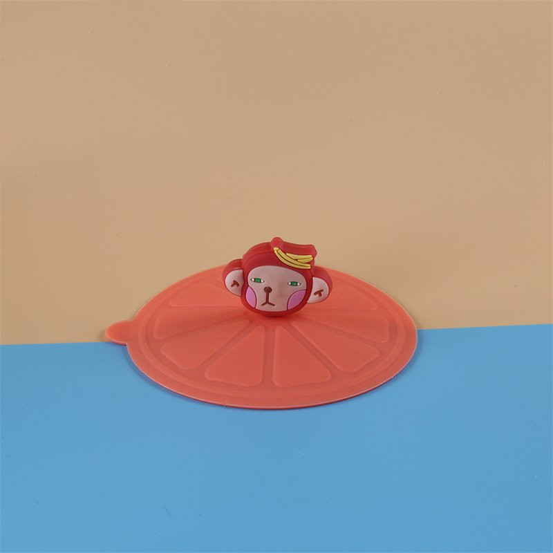 Silikoniniai dangteliai karščiui atsparūs puodelių dangteliai puodelio dangtelis su šaukšto spaustuku, dulkėms nepralaidūs hermetiški dangteliai puodeliams gėrimų puodeliai puodeliai stiklinis puodelis