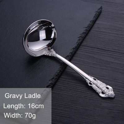 1 Τεμάχια Πολυτελή επιτραπέζια σκεύη Vintage Western Σετ μαχαιροπήρουνων από ανοξείδωτο ατσάλι Γάμος Χαρακτική σερβίτσιο Μαχαίρι Πιρούνι Κουτάλι Σκουπίδια