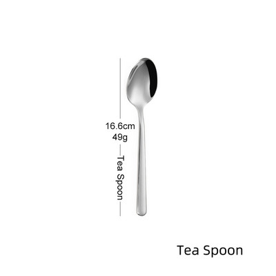 1 tk köögiriistad roostevabast terasest lääne lauanõude komplekt Söögiriistade komplekt Peegel nuga Kahvel Lusikas Elegantne sööginõu