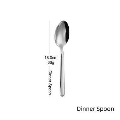 1 tk köögiriistad roostevabast terasest lääne lauanõude komplekt Söögiriistade komplekt Peegel nuga Kahvel Lusikas Elegantne sööginõu