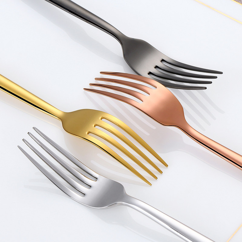 1 tk köögiriistad roostevabast terasest lääne lauanõude komplekt Söögiriistade komplekt Peegel nuga Kahvel Lusikas Elegantne sööginõu