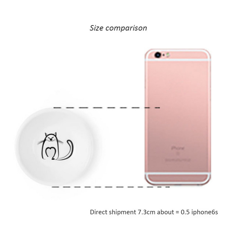 6db Aranyos macska mini méretű kerámia szójatál szósz ecetes lekváros edények konyhai kis tányéros étkészlet újdonság ajándék