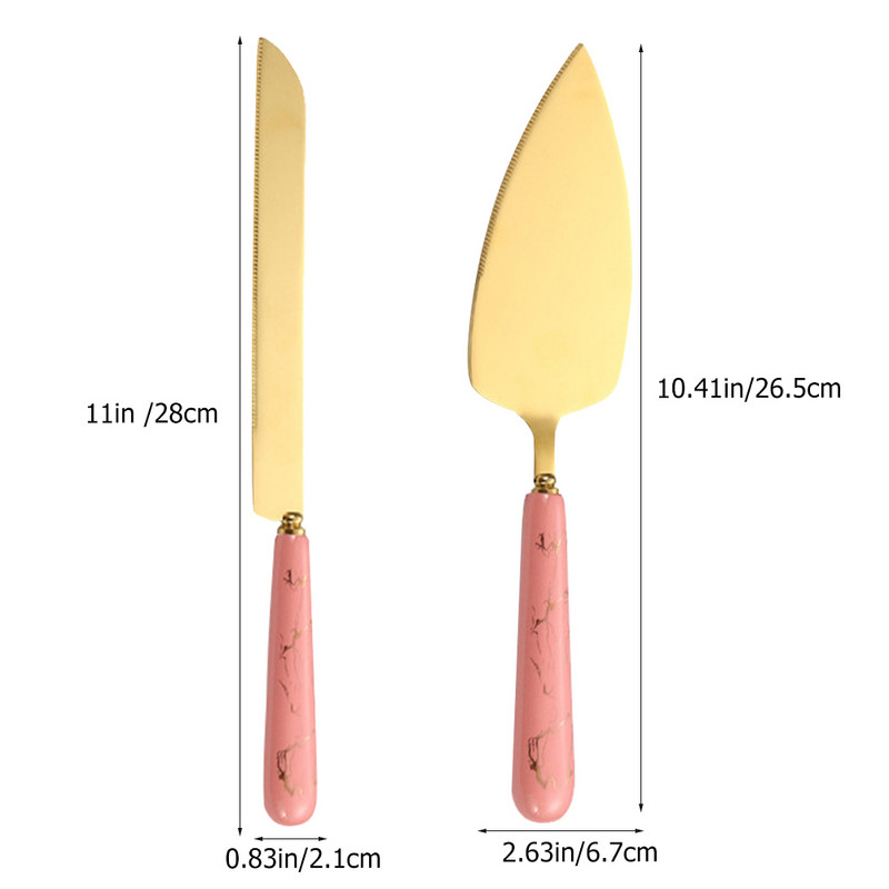 Tortų mentelių rinkinys Nešiojami pjaustytuvai Nerūdijančio plieno duonos makaronų sūrio pjaustyklė Buitinė Vestuvės Gležna