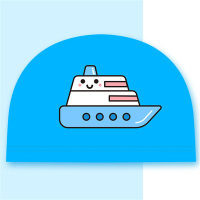 Παιδικό σκουφάκι κολύμβησης Περιποίηση μαλλιών Αναπνεύσιμη επένδυση Καπέλο κολύμβησης 3d Fitting σχέδιο Unisex Pu με επίστρωση κολυμβητικής κεφαλής Cute Print