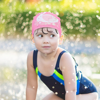 3 τμχ Καπέλα ντους κολύμβησης Παιδικά καπέλα κινουμένων σχεδίων Αξεσουάρ υφασμάτινα φορητά καπέλα πολυεστέρα αγόρι