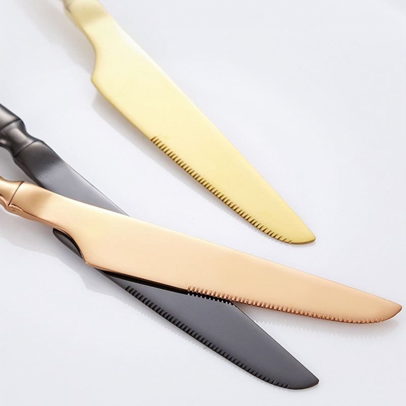 2023, veselă de masă din oțel inoxidabil, secțiune subțire, cuțit cu talie mică, set de lingură, cuțit pentru friptură de Vest, furculiță, lingură de cafea
