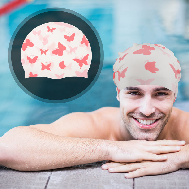 Plaukimo kepuraitė Profesionalios Kepurės Silikoninės Kepurės Suaugusiesiems Moteriškos Nedėvėjimui atsparios Ilgi Plaukai Tamprūs Fashionista