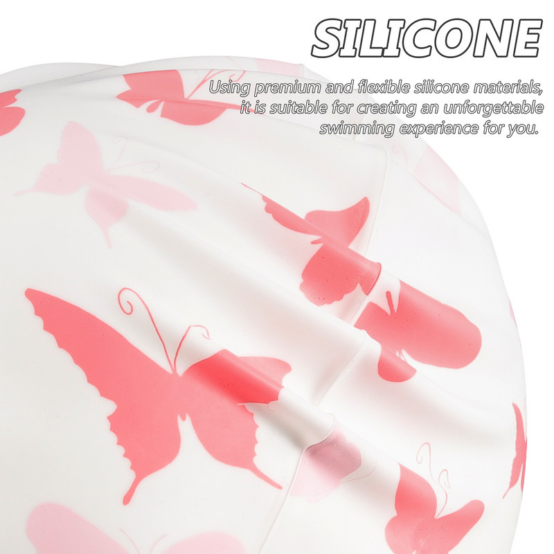 Plaukimo kepuraitė Profesionalios Kepurės Silikoninės Kepurės Suaugusiesiems Moteriškos Nedėvėjimui atsparios Ilgi Plaukai Tamprūs Fashionista