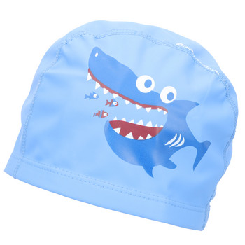 Силиконова шапка за плуване Детска глава за мъже Анимационна шапка Протектор за глава Животни Дизайн Шапки за малки деца Еластични за деца
