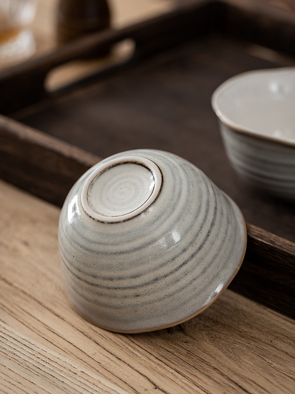 Dubenys Japoniški Retro ryžių dubuo Buitinė Virtuvė Namai Praktiškas Paprastas Gėlių kraštas Ekologiškas Naujas Produktas Dryžuotas