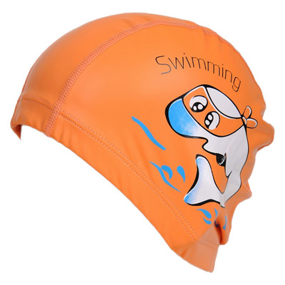 Laste ujumismütsid Multifilmi PU-kattega ujumisriidemüts Elastne Veekindel Pehme Mugav Keskkonnasõbralik Naiste Aksessuaarid
