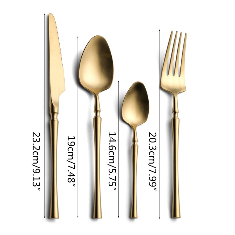 Tacâmuri din oțel inoxidabil 2023 Cuțit pentru unt Furculiță pentru desert Linguri Set set de tacâmuri pentru bucătărie de acasă Sufragerie Veselă occidentală