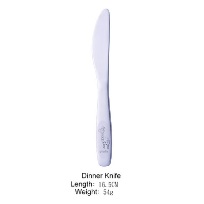 Dječji pribor za jelo Posuđe od nehrđajućeg čelika Crtić žirafe Dijete Vilica Nož Žlica Dječje 4kom Setovi posuđa za kućnu kuhinju