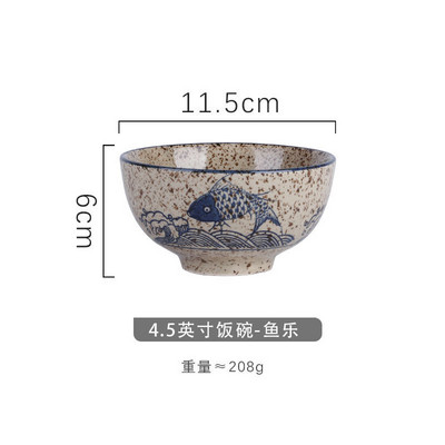 Dubenys Rankomis piešta keramika Studentų greitai paruošiami makaronai Japoniška bambuko kepurė Buitinė sriubos indelis Virtuvė Namai Praktiniai