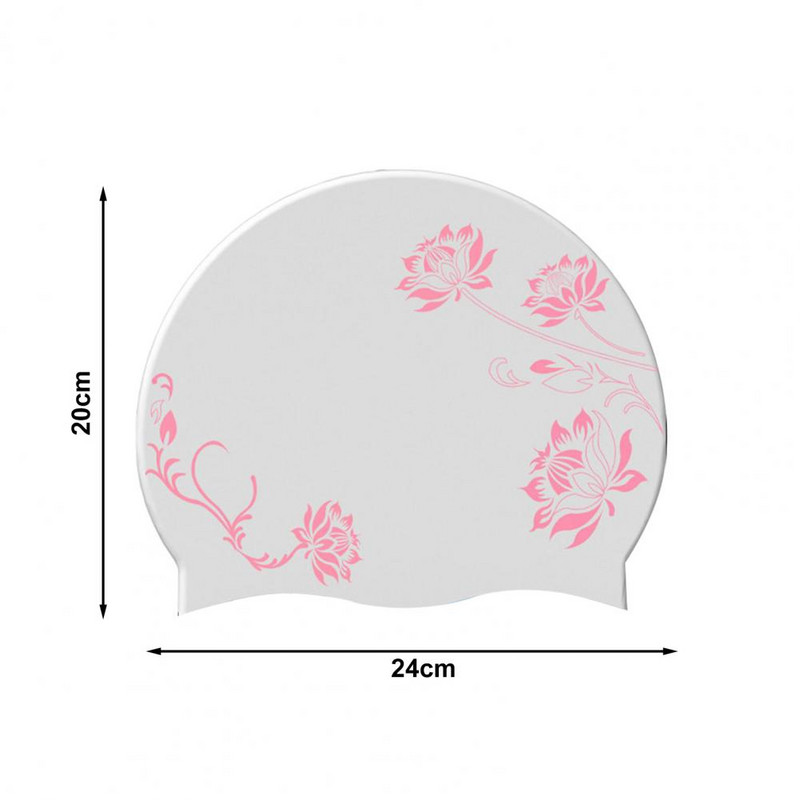 Πρακτικό καπέλο κολύμβησης Εξαιρετικό μοτίβο για ενήλικες Καπέλο κολύμβησης Υπερελαφρύ πολλαπλών χρήσεων μακριά κοντά μαλλιά Γυναικείο αθλητικό καπέλο κολύμβησης