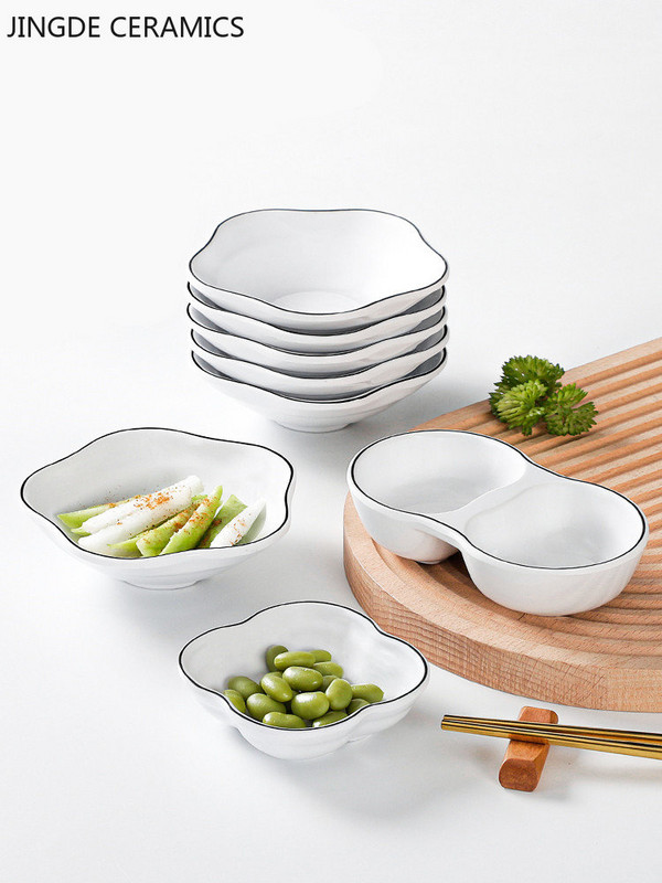 Virtuvė Panardinimo padažo lėkštė Restoranas Melaminas Servisai Patiekalas Diskas Prieskoniai Patiekalas Suši Kvadratiniai marinuoti agurkai Lėkštės Stalo reikmenys