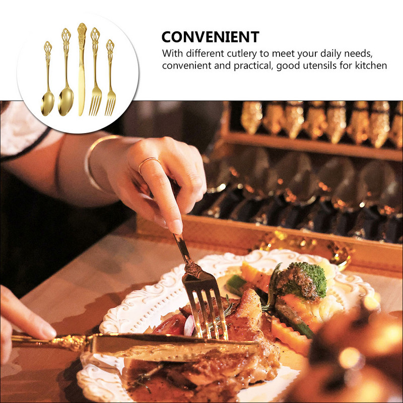 Šaukštų rinkinys Virtuvės reikmenys Rankiniai vakarietiški indai Maistas Stalo reikmenys Šakutė Šaukštas Įrankiai Kava