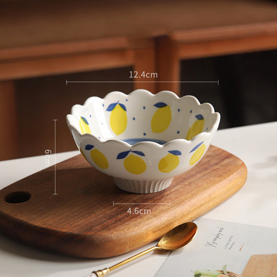 Loominguline keraamiline kauss Armas kodune jogurti magustoidukauss tüdrukule südamest puuviljasalati kauss