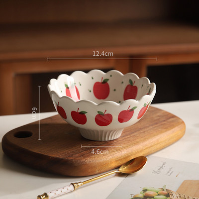 Loominguline keraamiline kauss Armas kodune jogurti magustoidukauss tüdrukule südamest puuviljasalati kauss