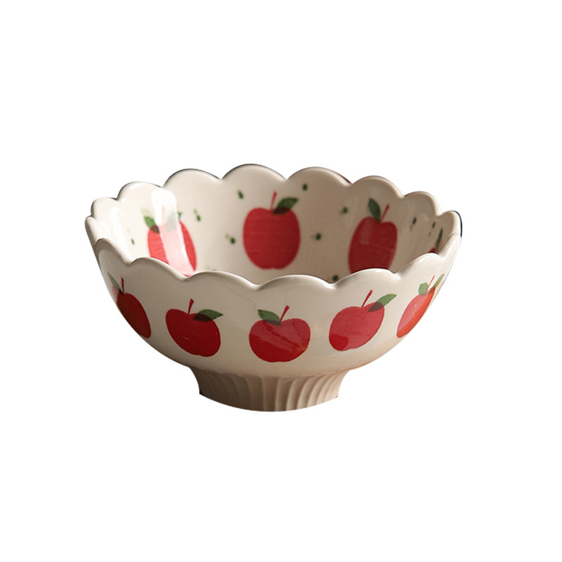 Loominguline keraamiline kauss Armas kodune jogurti magustoidukauss tüdrukule südamest puuviljasalati kauss