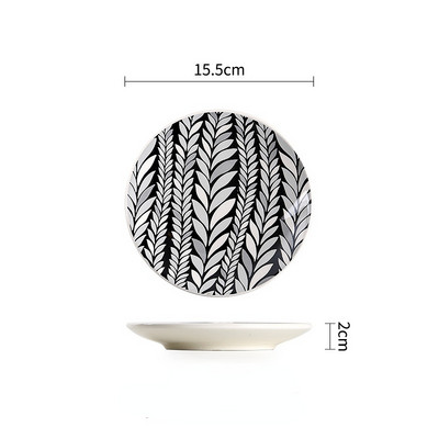 Söögitaldriku köögisöögiriistade komplekt Keraamilised lauanõud Serveerimissöögiriistade komplekt Õhtusöögitaldriku söögiriistade komplekt Geomeetrilise mustriga