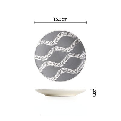 Söögitaldriku köögisöögiriistade komplekt Keraamilised lauanõud Serveerimissöögiriistade komplekt Õhtusöögitaldriku söögiriistade komplekt Geomeetrilise mustriga