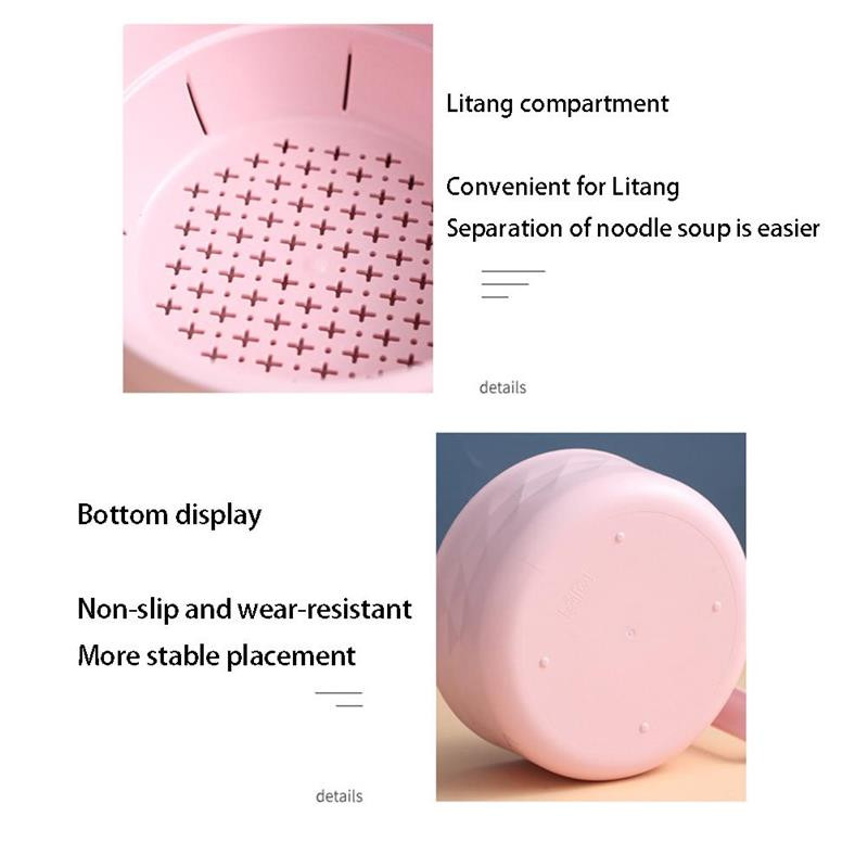Mikrolaineahjuga ramen pliidi rameni kaussi komplekt Loov kiirnuudlikaussi bambusest kiust nõrutatud supi lauanõude komplekt tüdrukutele