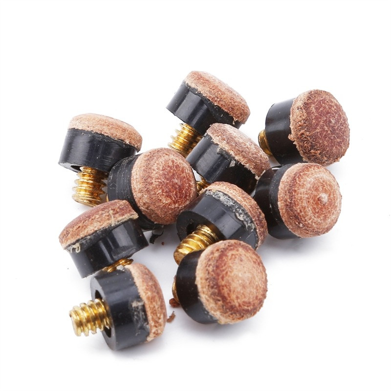 10 vnt. prisukami biliardo lazdos antgaliai ir snukerio lazdos pakeitimo dalys, taisymo įrankis, sportas, pramogos