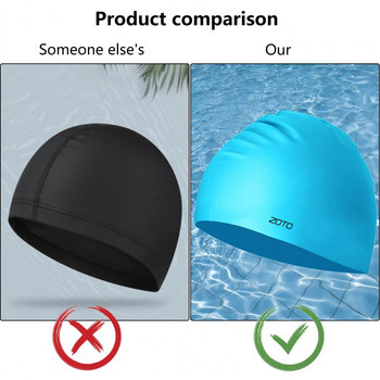 Σετ καπέλων κολύμβησης Τρισδιάστατο σετ ωτοασπίδων μονόχρωμο Αντιπνιγματικό καπέλο κολύμβησης γενικής χρήσης με ωτοασπίδα στολή με κλιπ μύτης