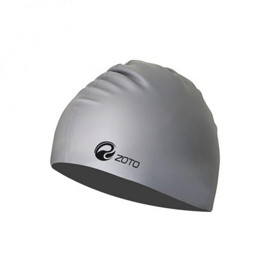 Καλής ελαστικότητας κολυμβητικός εξοπλισμός Φορητό μονόχρωμο σκουφάκι κολύμβησης σιλικόνης Εύκαμπτο σκουφάκι κολύμβησης με μακριά μαλλιά αδιάβροχο σκουφάκι κολύμβησης