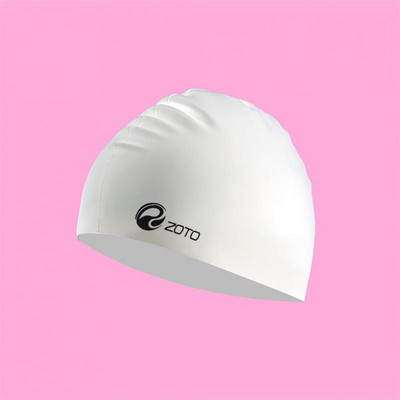 Καλής ελαστικότητας κολυμβητικός εξοπλισμός Φορητό μονόχρωμο σκουφάκι κολύμβησης σιλικόνης Εύκαμπτο σκουφάκι κολύμβησης με μακριά μαλλιά αδιάβροχο σκουφάκι κολύμβησης