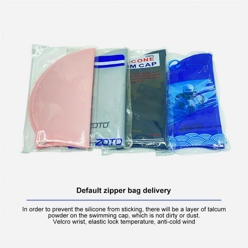 Καλής ελαστικότητας κολυμβητικός εξοπλισμός Φορητό μονόχρωμο σκουφάκι κολύμβησης σιλικόνης Εύκαμπτο σκουφάκι κολύμβησης με μακριά μαλλιά αδιάβροχο σκουφάκι κολύμβησης