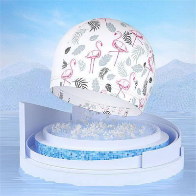 Riidest ujumismüts Laste sukeldumismüts Mugav hoiustamine Ujumismütsid Elastne ujumismüts Ujumis- ja kahlamisspordi multifilm