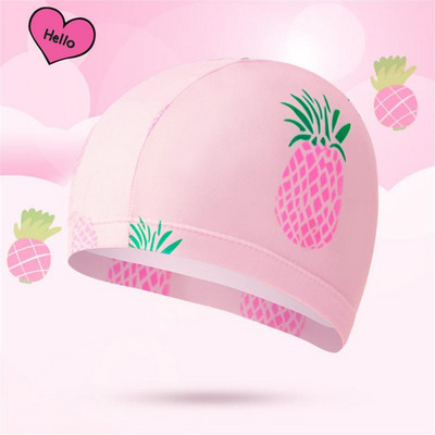 Riidest ujumismüts Laste sukeldumismüts Mugav hoiustamine Ujumismütsid Elastne ujumismüts Ujumis- ja kahlamisspordi multifilm