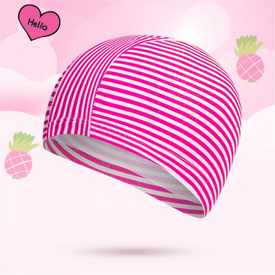 Riidest ujumismüts Laste sukeldumismüts Mugav hoiustamine Ujumismütsid Elastne ujumismüts Ujumis- ja kahlamisspordi multifilm