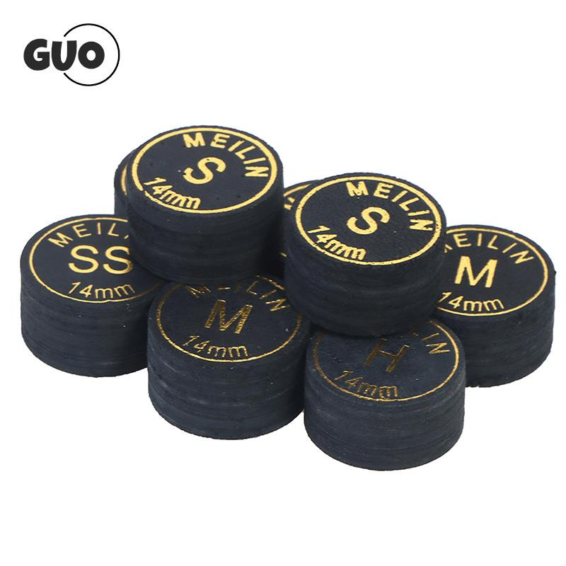 2 vnt. / partijoje 14 mm japoniško lazdelės antgalis, kokybiškas baseino biliardo kiaulės kailio antgalis, 9 sluoksnių snukerio lazdos antgalis