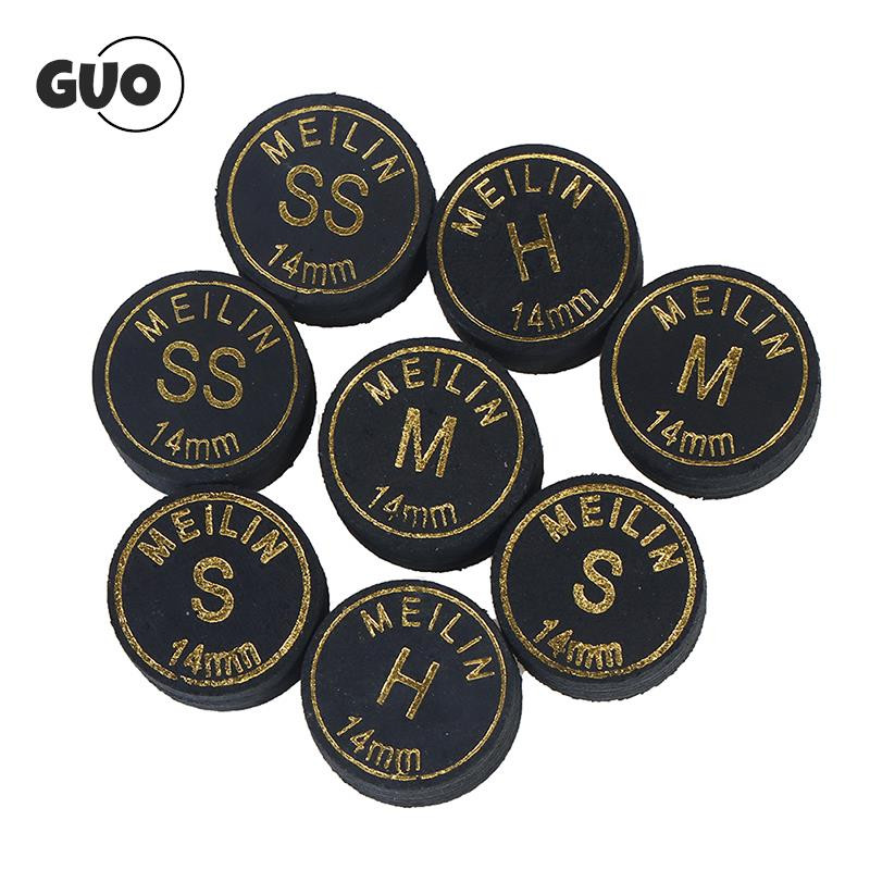 2 vnt. / partijoje 14 mm japoniško lazdelės antgalis, kokybiškas baseino biliardo kiaulės kailio antgalis, 9 sluoksnių snukerio lazdos antgalis