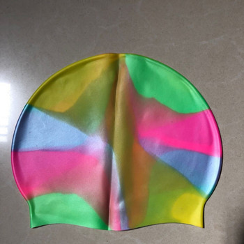 Силиконова шапка за плуване в цвят бонбон за възрастни Мъже Жени Еластични меки удобни шапки за плуване Защита на ушите Аксесоари за плуване